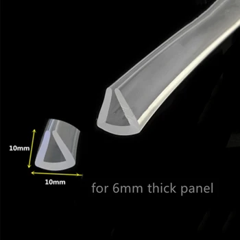 Защитная пленка с U-образной полосой из ПВХ, ограждающая панель Толщиной 6 мм, стекло, металл, Дерево, автомобильные уплотнения, Прозрачные