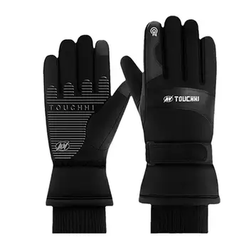 Зимние перчатки Для мужчин И женщин, теплые перчатки с сенсорным экраном, водонепроницаемые перчатки для пеших прогулок, катания на лыжах, велоспорта, сноуборда, нескользящие перчатки