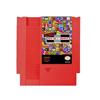 Игровой Картридж 154 в 1 NES Красно-Серый 72 Контакта Ретро-Видеоигровая Карта Для 8-Битного Игрового Картриджа
