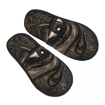 Изготовленные на заказ домашние тапочки из мягкой пены с эффектом памяти Egyptian Eye Of Horus, женские тапочки Wadjet Digital Art, уютные теплые противоскользящие тапочки