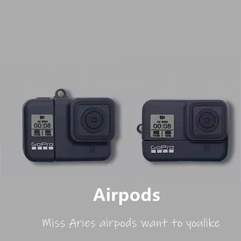 Индивидуальная экшн-камера с имитацией Bluetooth-гарнитуры Чехол для Airpods 1 2 3 Pro Силиконовый чехол Airpods