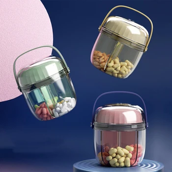 Карманный Органайзер для таблеток Водонепроницаемая Коробка для таблеток Портативный Держатель для лекарств Для путешествий Футляры для таблеток для хранения Витаминов Контейнер