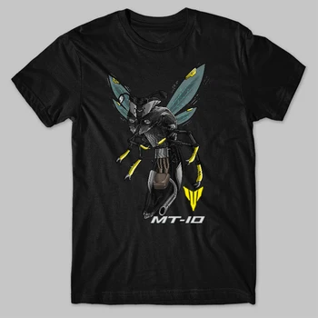 Классическая футболка для японского мотоцикла MT-10 Wasp Inspiration, новая летняя повседневная мужская футболка из 100% хлопка с круглым вырезом и коротким рукавом