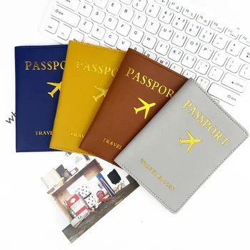 Классический модный маленький самолет горячего тиснения, новая дорожная сумка для паспорта, многофункциональный защитный чехол для хранения, сумка для паспортных карточек