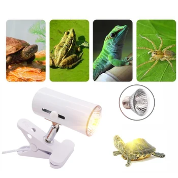 Комплект ламп для рептилий UVA + UVB, Керамический держатель для лампы, Черепаха, УЛЬТРАФИОЛЕТОВОЕ отопление