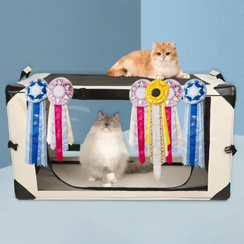 Коробка для показа кошачьего туалета, Большая клетка для кошачьих гонок, Выставка, Демонстрирующая Складную клетку для кошек, комнату для родов, Профессиональную клетку для кошачьих гонок