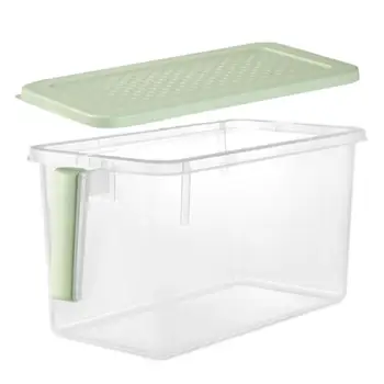 Коробка для хранения свежих продуктов в холодильнике, прозрачный контейнер Для хранения продуктов, Многоцелевой инструмент для хранения фруктов, мяса, овощей и