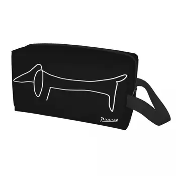 Косметичка для собак Пабло Пикассо, Такса, Женский Косметический Органайзер для путешествий, Модные сумки для хранения туалетных принадлежностей