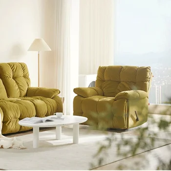 Кресло с откидной спинкой, кожаные диваны для гостиной, пуфы, современный акцент, скандинавские диваны для гостиной, Японские Европейские диваны, мебель Camas для спальни