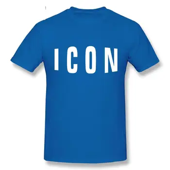 Крутая новая модная футболка с надписью ICON, Одежда в стиле Харадзюку, Футболка с коротким рукавом, Хлопчатобумажные Свитшоты, Футболки С Графикой, Брендовая Футболка