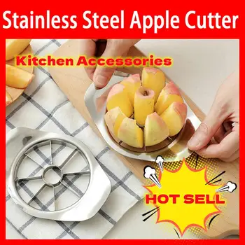 Кухонные принадлежности для резки яблок из нержавеющей стали, креативный слайсер, инструмент для нарезки овощей и фруктов, кухонные гаджеты для нарезки фруктов