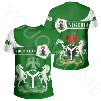 Летние (по индивидуальному заказу) Футболки Africa Zone - Нигерийская футболка в стиле пентагона, спортивная уличная одежда, мужские футболки-топы