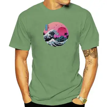 Летние футболки унисекс, модная футболка с морской волной, футболка в стиле харадзюку, футболка с принтом оверсайз, графическая уличная одежда, футболки, топ