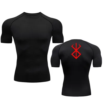 Летняя футболка для бега, компрессионная рубашка с коротким рукавом, спортивная одежда для мужчин, MMA rashgarda, с длинными рукавами, базовый слой, Вторая кожа