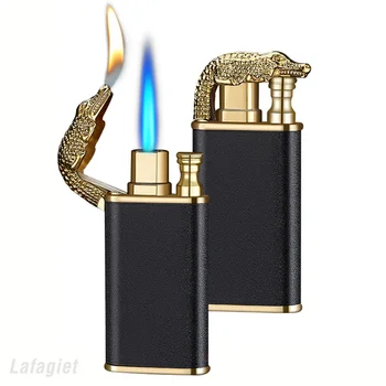 Металлическая зажигалка с двойным огнем 