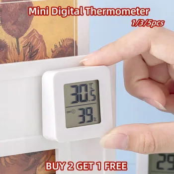 Мини Цифровой термометр Гигрометр ЖКдисплей Датчик измерения температуры и влажности, устанавливаемый на стену в помещении