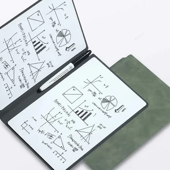Многоразовые портативные офисные блокноты формата А5 Блокнот для белой доски Кожаная доска без заметок Ручка салфетка для стирания Еженедельный планировщик
