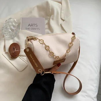 Модная сумка на цепочке с цветком Маленькая подушка Сумки через плечо для женщин Повседневные дизайнерские женские сумки через плечо Женские