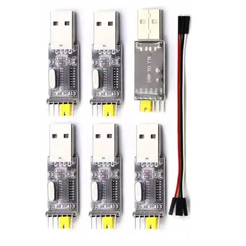 Модуль USB to TTL CH340 Микроконтроллер USB to Serial Загрузка данных микроконтроллера и прошивки Кабельной щетки платы проводов