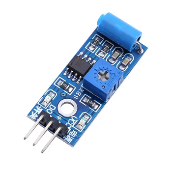модуль датчика вибрации нормально закрытого типа, модуль датчика сигнализации, переключатель вибрации SW-420 для arduino