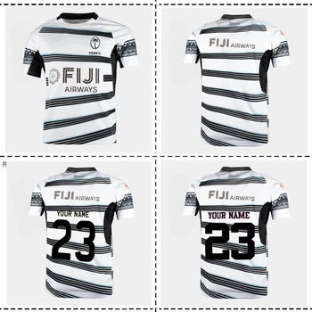 Мужская домашняя футболка для регби Fiji 7s 2023, размер S-M-L-XL-XXL-3XL-4XL-5XL