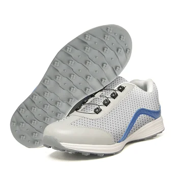 Мужская обувь для гольфа, мужские вращающиеся кроссовки для гольфа на шнурке, Удобная обувь для ходьбы для игроков в гольф, Дышащая обувь для фитнеса, обувь для гольфа