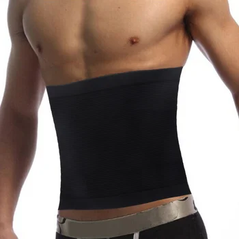 Мужской внутренний мышечный бандаж для похудения, бандаж для пивного живота, бандаж для похудения живота, эластичный регулируемый бандаж для живота, черный