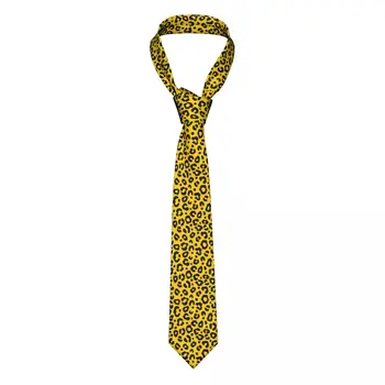 Мужской галстук Тонкий, обтягивающий, с красочным леопардовым узором, модный галстук, свободный стиль, мужской галстук, вечеринка, свадьба