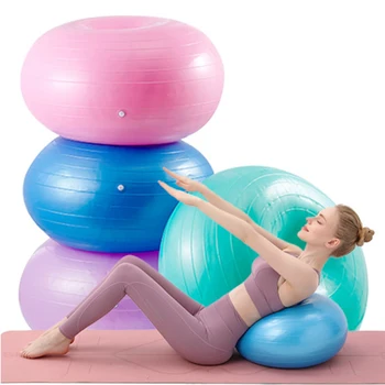 Мяч для упражнений с пончиками, основной тренировочный мяч, стабилизирующий мяч для йоги, пилатеса, тренировки баланса в спортзале, офисе, классе