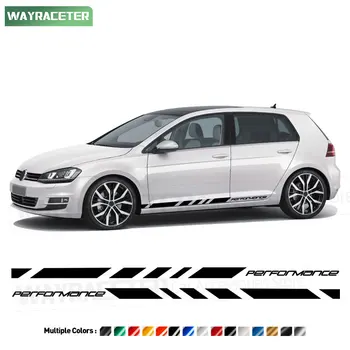 Наклейка в виде боковых полос на дверь GTI Performance из 2 предметов для Volkswagen Golf 7 8 7.5 VW MK7 MK8 2012+ 2021 2022 2023 2024 Аксессуары
