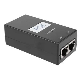 Настольный инжектор питания POE 24V 0.5A Ethernet-адаптер видеонаблюдения для IP-камеры Источник питания