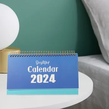 Настольный Календарь на 2024 год Декоративные Ежемесячные Календари для канцелярских принадлежностей Настольный Маленький Флип Ежедневного использования Рабочий стол на 2023 год
