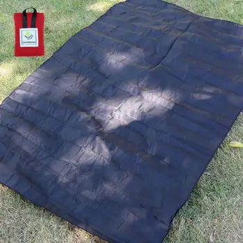 Нейлоновый коврик Портативное водонепроницаемое одеяло для пикника с ручкой Компактный уличный коврик для пеших прогулок, пляжного кемпинга, Складной коврик для пикника