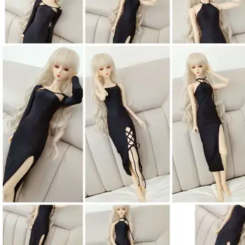 Новая кукольная одежда 60 см для куклы 1/3 Bjd в черном платье ручной работы для девочек Игрушки для подарков DIY Аксессуары для кукол