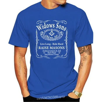 Новая мужская футболка Mason Widows Sons Mason H. Abiff Shriner Scottish Rite