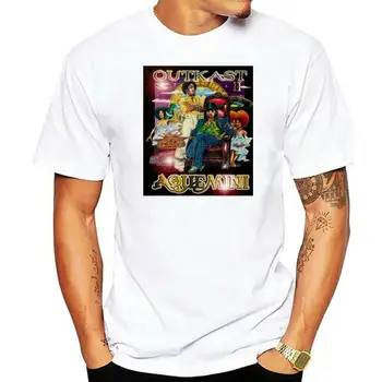 Новая мужская футболка Outkast Aquemini в стиле рэп, хип-хоп, черно-белая футболка B Slim Fit