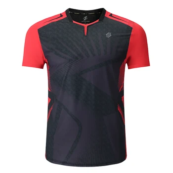 Новая рубашка для бадминтона, Спортивная Теннисная рубашка Для Женщин/Мужчин, спортивные Рубашки Для настольного тенниса, одежда для тенниса,,Qucik dry Exercise shirt 3899