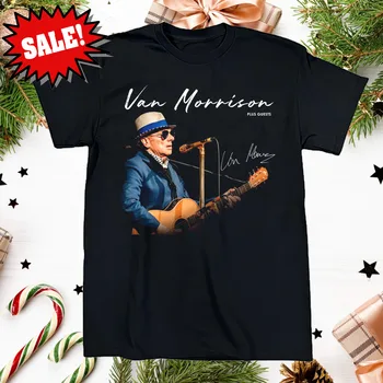 Новая фирменная черная рубашка Van Morrison из плотного хлопка всех размеров C2398 с длинными рукавами