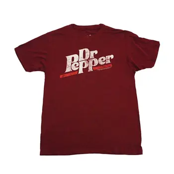 НОВАЯ футболка LISTINGDr Pepper Среднего размера, красная Лицензионная