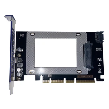 НОВИНКА-Адаптер PCIE 3.0 X4/X8/X16 к U.2 SFF-8639 U.2 К PCI-E Riser Card U.2 SSD SATA PCI Express Card Для 2,5-дюймового жесткого диска SATA