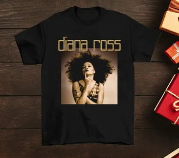 Новой Диане Росс Сегодня исполнилось 74 года, черная футболка Diana Ross, размер унисекс S-4XL, AG257