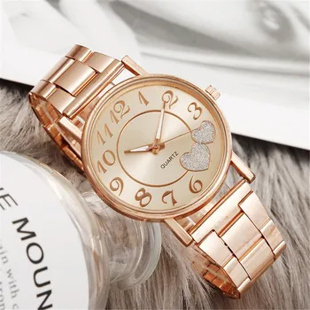 Новые модные Роскошные женские часы с креативным золотым циферблатом, женские кварцевые наручные часы Reloj