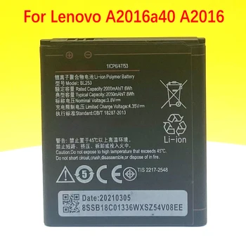 Новый Аккумулятор BL253 Для смартфона Lenovo A Plus A1010a20 A2010 A1000 A1000m Высокого Качества С Номером Отслеживания