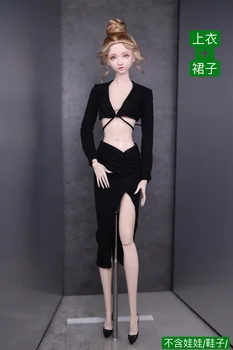 Новый дизайнерский комплект одежды/ рубашка с длинным рукавом топ + юбка с разрезом/ 30 см кукольная одежда костюм наряд для 1/6 Xinyi FR ST Куклы Барби