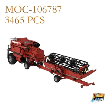 Новый комбайн MOC-106787 с системой выравнивания, модельный строительный набор, строительные блоки, самоблокирующаяся кирпичная игрушка, детский подарок на день рождения
