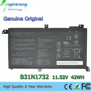 Новый Подлинный Оригинальный Аккумулятор для Ноутбука B31N1732 11,52V 42Wh ASUS X430FN VX60G B31BI9H VivoBook S14 S430FA