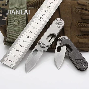 НОВЫЙ складной нож в горошек со стальной ручкой, тактический складной мини-портативный карманный нож для самообороны на открытом воздухе, брелок для ключей, нож