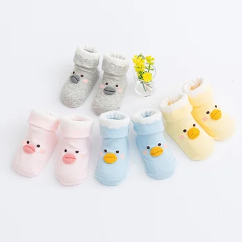 Носки для новорожденных, Хлопчатобумажные Носки для маленьких девочек и мальчиков, милые короткие носки, Аксессуары для одежды на 0-18 месяцев