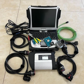 Ноутбук CF-19 + программное обеспечение V2023.12 для работы с жестким диском MB Star Cars, мультиплексором MB SD CONNECT C4 SD C4 и кабелями
