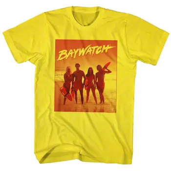 Оранжево-желтая футболка Baywatch Tv